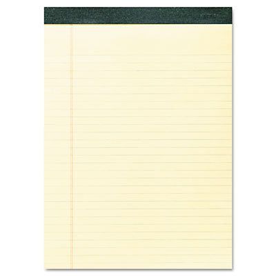 Recycled Legal Pad, 8 1/2 x 11 3/4 Pad, 8 1/2 x 11 Sheets, 40/Pad, Canary, Dozen
