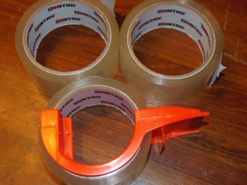 SONTAX PACKAGING TAPE DISPENSER WITH 3 ROLLS; 1.88&#034; x 54.6 yd  (OFFICE)