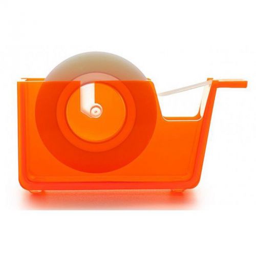 Design Ideas Clarity Tape Dispenser Neon Orange Clear Acrylic Dormitory Supply