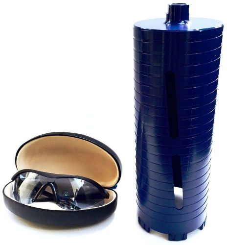 2pk 4&#034; dry laser welded core bit includes (2) safety glasses for sale