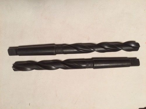 16mm hss chipbreaker drills england 2 morse taper shank qty of 2 8.75&#034; long for sale