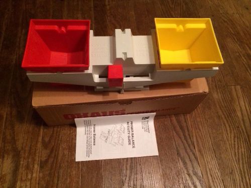 Ohaus primer Balance home school math scale  red yellow   0802