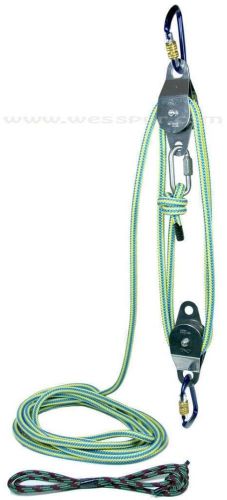 Tree climbers block &amp; tackle kit,5:1 advantage,allows 10&#039;-15&#039; of movement, med for sale