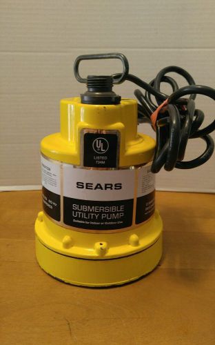 Vintage Sears Submersible Utility Pump 563.26931 USA Made