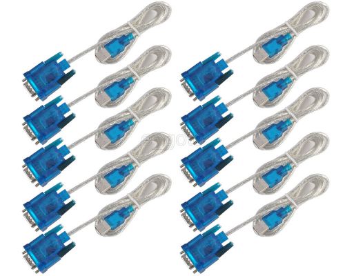 10pcs usb to rs232 9 needle serial conversion line usb to serial line male for sale