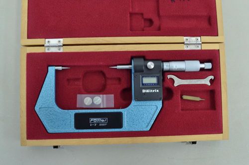 Fowler Digitrix Micrometer 2-3&#034; .0001&#034;