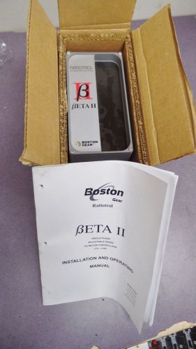 BOSTON GEAR RBA2UB 1/6 to 2 HP DC MOTOR SPEED CONTROL 115-230 V RatioTrol Beta
