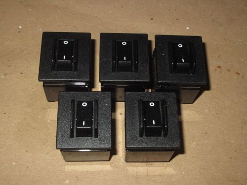 (5) Carling MB2-B-34-620-1-A24-2-C 20A 20-Amp 2-Position On Off Rocker Switch