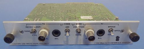 TTC Acterna 40380 T-Berd Module 2.048 Mbps G.703 Interface Adapter / Warranty