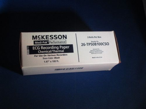 ECG recording paper McKesson 1.97 inches  set of 3 in box 26-TP50B100CSO