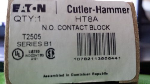 CUTLER HAMMER N.O. CONTACT BLOCK HT8A Series B1