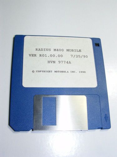 Motorola Radius M400 Radio Service Software HVN9774A