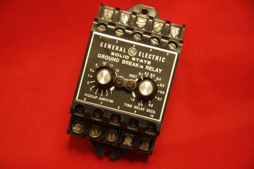 Ge general electric tgsr12 solid state ground break relay 120vac 125vdc 30a for sale