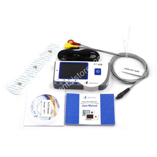 HEAL FORCE PRINCE 80B Handheld Easy ECG EKG Portable Heart Monitor Software USB