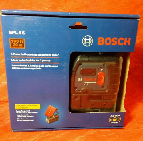 *NEW* BOSCH PROFESSIONAL (GPL 5 S) 5-POINT SELF-LEVELING ALIGNMENT LASER