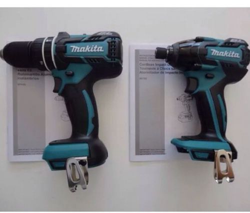 Makita bl 18v lxdt08 1/4&#034; impact driver, xph06z hammer drill &amp; tool bag + bl1830 for sale