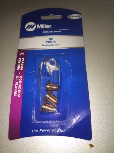 (3) Miller 196926 tip pair hobart plasma cutter brass
