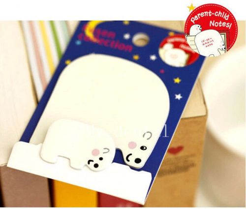 Bid cute parent-child sticker notes for marker memo flags sticky notes-cute bear for sale