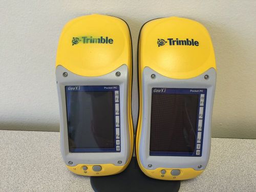 Lot of 2 Trimble GeoXT 50950-20 Geo Explorers w/ Soft Cases - Work Great!
