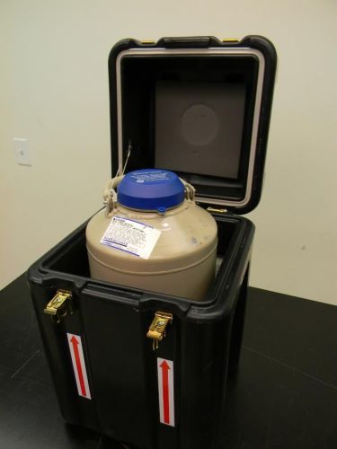 Taylor wharton tw nitrogen dewar cryogenics cp100 cp-100 with carry case for sale