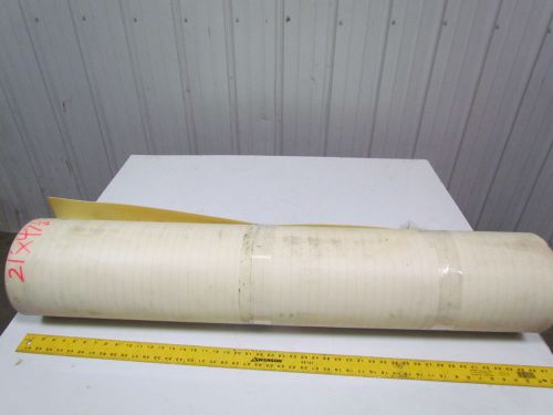 2 ply smooth top Clear/White urethane rubber conveyor belt 21ft x 47-1/8&#034;