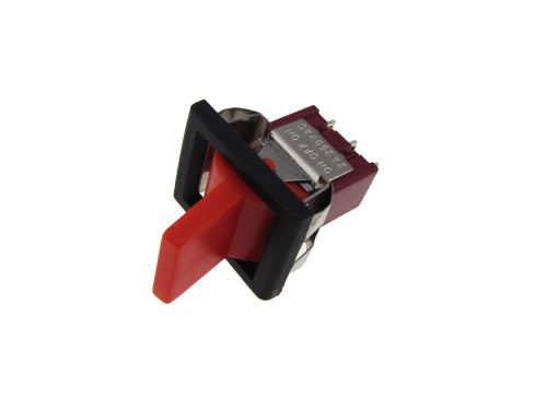 3-Pin Toggle Switch - Red - Panel Mount Type  ON-ON