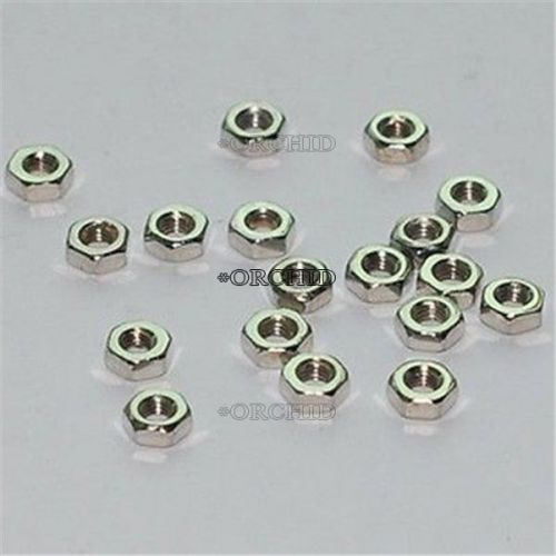 100 pcs m3 dia 3mm hex screw nut stainless steel nuts good quality diy #5064499 for sale