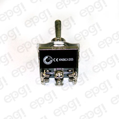 TOGGLE SWITCH MOMENTARY DPDT 6P CENTER/OFF (ON)-OFF-(ON) SCREW TERMINALS #661851