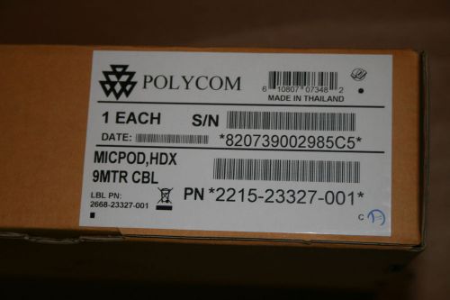 Polycom 2215-23327-001 HDX Microphone and cable *New in Box* 2201-23313-002