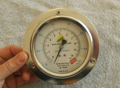 Cherne air-loc pressure gauge 0-10 psi 026358 steam punk for sale