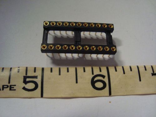 10 Unbranded Gold Plated 22 pin IC sockets