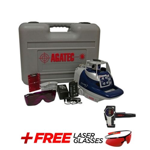 Agatec A510S Red Beam All-Purpose Rotating Laser Package