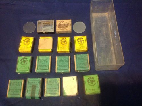 164 vintage geo. tarpley green &amp; yellow label super hi-speed router bits metal for sale