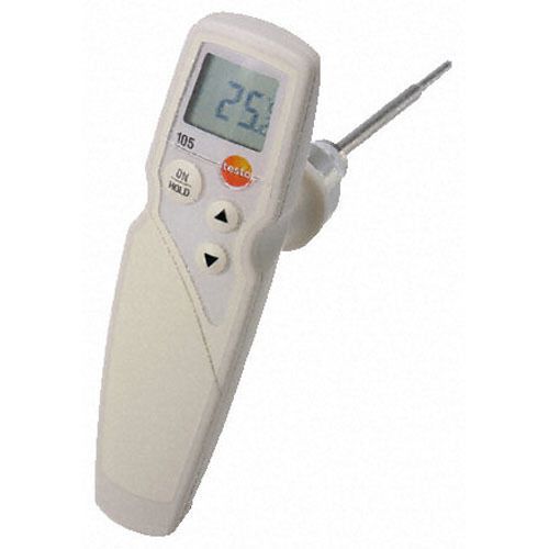Testo 105 (0563 1052) T-Handle Food Thermometer Kit, 4 Tips, Holster and Case