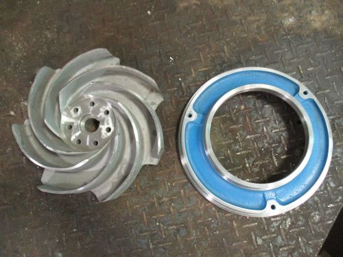 WORTHINGTON D1011 STAINLESS IMPELLER&amp;WARE PLATE #5271240D NO TAG MATL-CN7M NEW