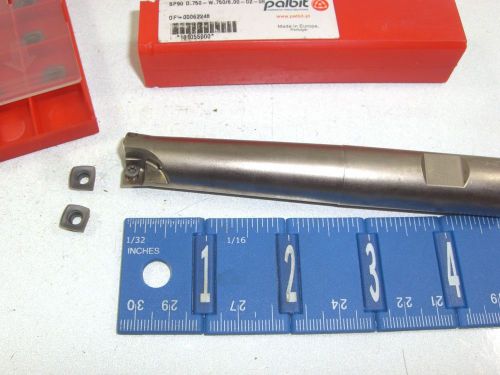 PALBIT 3/4&#034; INDEXABLE HIGH FEED END MILL WITH INSERTS