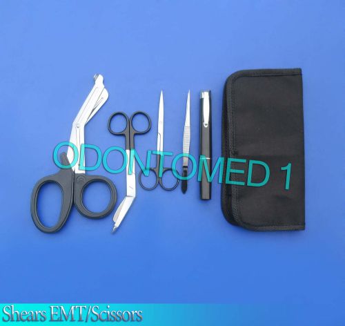 Shears emt/scissors black combo pack w/holster new for sale