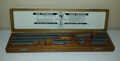 Vintage DoAll Gage Holder Set - 1&#034;-18&#034; Micro Step Gaging System - Complete