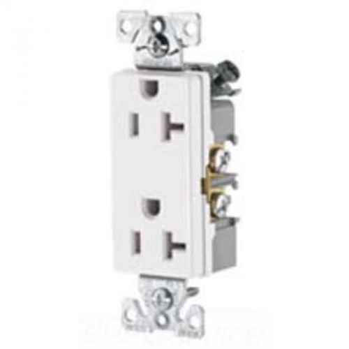 Recp Deco Dup 20A 125V 2P3W B/Swire Al Black Point Receptacles and Switches