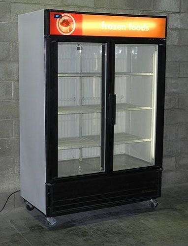 Used two glass door display freezer merchandiser for sale