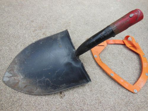 True Temper FSS Fire Shovel Head w/ FSS Blade Guard - Heat Treated Taper Forged
