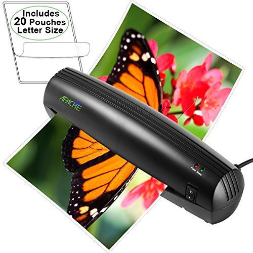 NEW Thermal Laminator 9 Inch Width Lightweight Design 20 Pouches Sleek Compact