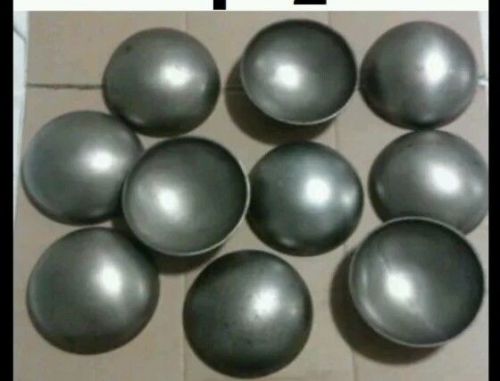 4 &#034; outside diameter steel weld on pipe caps - dome shaped - lot of 2 for sale