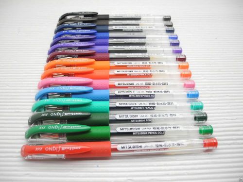 15 colors uni-ball um-151 0.38mm ultra fine rollerball gel ink pen for sale
