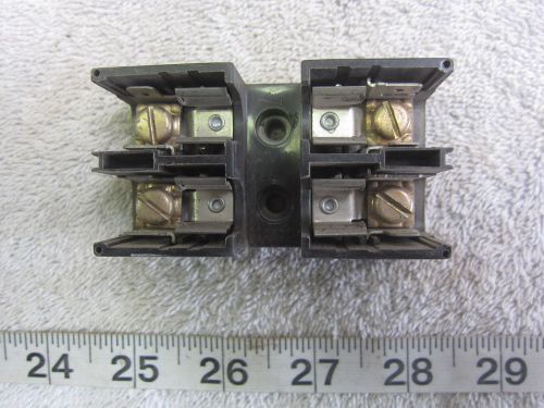 Connectron m632-77 2p 30a 600v fuse holder, used for sale