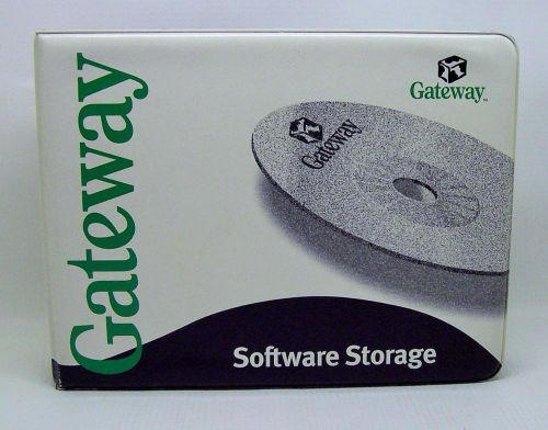 Gateway Software Storage 2 Ring Binder W/ 20 Pages + Discs