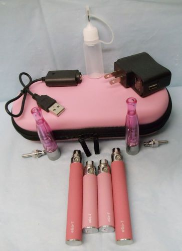 Pink Electronic Vaporizer Pen 2 Pack + Charger Kit Choice Of Batteries Extras