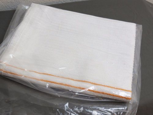 3 pack-professional grade 32 oz. terry cotton bar mop towels-white with gold for sale