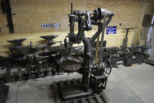 Antique 1800s rockwell 20&#034; camelback drill press blacksmith anvil steampunk for sale