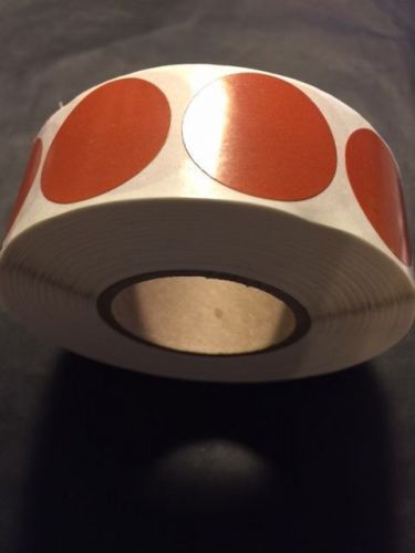 1&#034; round brown circle labels 1000 per roll great stickers for sale